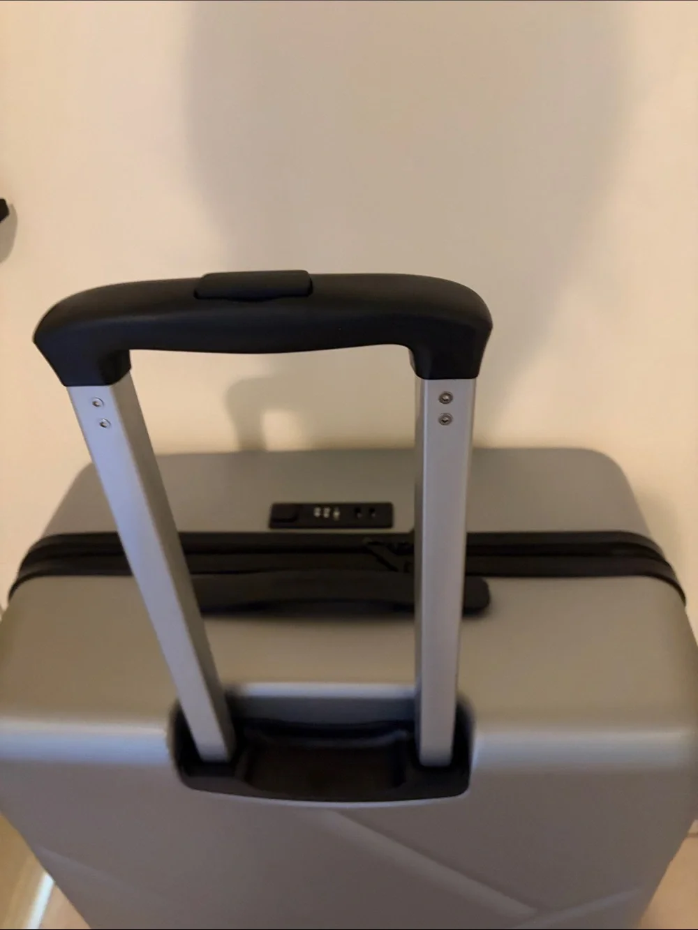 Lamborghini Silver Textured Hardshell Spinner Luggage